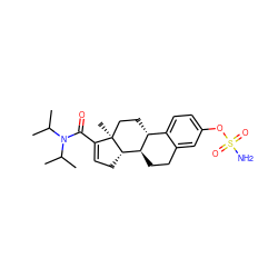 CC(C)N(C(=O)C1=CC[C@H]2[C@@H]3CCc4cc(OS(N)(=O)=O)ccc4[C@H]3CC[C@]12C)C(C)C ZINC000043170971