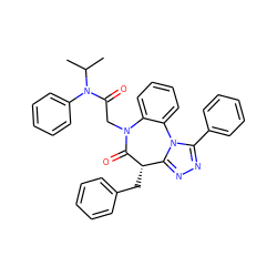 CC(C)N(C(=O)CN1C(=O)[C@@H](Cc2ccccc2)c2nnc(-c3ccccc3)n2-c2ccccc21)c1ccccc1 ZINC000064528185