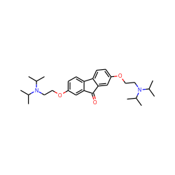 CC(C)N(CCOc1ccc2c(c1)C(=O)c1cc(OCCN(C(C)C)C(C)C)ccc1-2)C(C)C ZINC000073198172