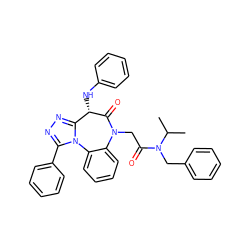 CC(C)N(Cc1ccccc1)C(=O)CN1C(=O)[C@@H](Nc2ccccc2)c2nnc(-c3ccccc3)n2-c2ccccc21 ZINC000064527311