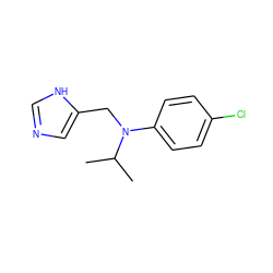 CC(C)N(Cc1cnc[nH]1)c1ccc(Cl)cc1 ZINC000095563099