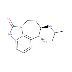 CC(C)N[C@@H]1CCn2c(=O)[nH]c3cccc(c32)[C@H]1O ZINC000003785294