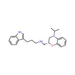 CC(C)N1C[C@@H](CNCCCc2c[nH]c3ccccc23)Oc2ccccc21 ZINC000028571896