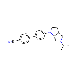 CC(C)N1C[C@H]2CCN(c3ccc(-c4ccc(C#N)cc4)cc3)[C@H]2C1 ZINC000062178479