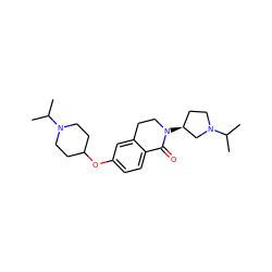 CC(C)N1CCC(Oc2ccc3c(c2)CCN([C@H]2CCN(C(C)C)C2)C3=O)CC1 ZINC000653767611