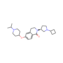 CC(C)N1CCC(Oc2ccc3c(c2)CCN([C@H]2CCN(C4CCC4)C2)C3=O)CC1 ZINC000653757810