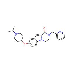 CC(C)N1CCC(Oc2ccc3c(c2)cc2n3CCN(Cc3ccccn3)C2=O)CC1 ZINC000064540075