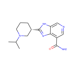 CC(C)N1CCC[C@H](c2nc3c(C(N)=O)cncc3[nH]2)C1 ZINC000095602130