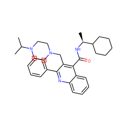 CC(C)N1CCN(Cc2c(-c3ccccc3)nc3ccccc3c2C(=O)N[C@@H](C)C2CCCCC2)CC1 ZINC000022941801