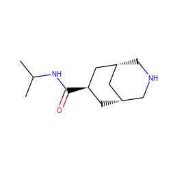 CC(C)NC(=O)[C@@H]1C[C@H]2CNC[C@H](C2)C1 ZINC000101689002