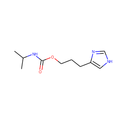 CC(C)NC(=O)OCCCc1c[nH]cn1 ZINC000013782925