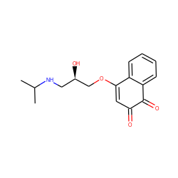 CC(C)NC[C@@H](O)COC1=CC(=O)C(=O)c2ccccc21 ZINC000027993339