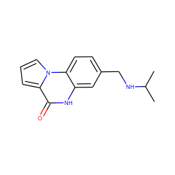 CC(C)NCc1ccc2c(c1)[nH]c(=O)c1cccn12 ZINC000043015039