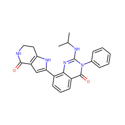 CC(C)Nc1nc2c(-c3cc4c([nH]3)CCNC4=O)cccc2c(=O)n1-c1ccccc1 ZINC000222385602