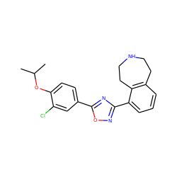 CC(C)Oc1ccc(-c2nc(-c3cccc4c3CCNCC4)no2)cc1Cl ZINC000139947303