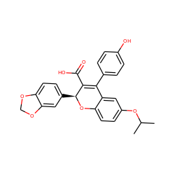 CC(C)Oc1ccc2c(c1)C(c1ccc(O)cc1)=C(C(=O)O)[C@H](c1ccc3c(c1)OCO3)O2 ZINC000013473483