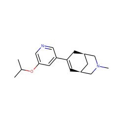 CC(C)Oc1cncc(C2=C[C@H]3C[C@@H](C2)CN(C)C3)c1 ZINC000095573390