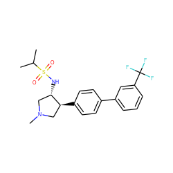 CC(C)S(=O)(=O)N[C@H]1CN(C)C[C@@H]1c1ccc(-c2cccc(C(F)(F)F)c2)cc1 ZINC000035997789