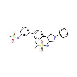 CC(C)S(=O)(=O)N[C@H]1CN(c2ccccc2)C[C@@H]1c1ccc(-c2cccc(NS(C)(=O)=O)c2)cc1 ZINC000064549786