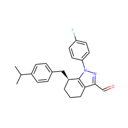 CC(C)c1ccc(C[C@@H]2CCCc3c(C=O)nn(-c4ccc(F)cc4)c32)cc1 ZINC000026573250