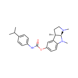 CC(C)c1ccc(NC(=O)Oc2ccc3c(c2)[C@@]2(C)CCN(C)[C@H]2N3C)cc1 ZINC000013684315