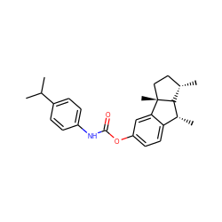 CC(C)c1ccc(NC(=O)Oc2ccc3c(c2)[C@]2(C)CC[C@H](C)[C@@H]2[C@@H]3C)cc1 ZINC001772625590