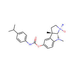 CC(C)c1ccc(NC(=O)Oc2ccc3c(c2)[C@]2(C)CC[N@@+](C)([O-])[C@@H]2N3C)cc1 ZINC000253650485