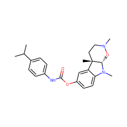 CC(C)c1ccc(NC(=O)Oc2ccc3c(c2)[C@]2(C)CCN(C)O[C@@H]2N3C)cc1 ZINC000013475499