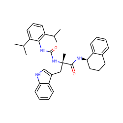 CC(C)c1cccc(C(C)C)c1NC(=O)N[C@@](C)(Cc1c[nH]c2ccccc12)C(=O)N[C@@H]1CCCc2ccccc21 ZINC000026578413