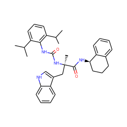 CC(C)c1cccc(C(C)C)c1NC(=O)N[C@](C)(Cc1c[nH]c2ccccc12)C(=O)N[C@@H]1CCCc2ccccc21 ZINC000026578414