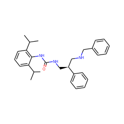 CC(C)c1cccc(C(C)C)c1NC(=O)NC[C@@H](CNCc1ccccc1)c1ccccc1 ZINC000013737263