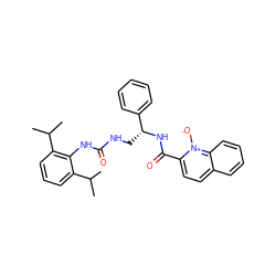 CC(C)c1cccc(C(C)C)c1NC(=O)NC[C@@H](NC(=O)c1ccc2ccccc2[n+]1[O-])c1ccccc1 ZINC000013737203