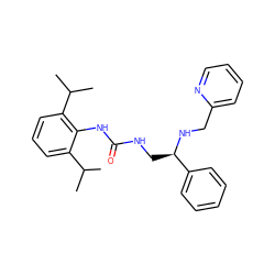 CC(C)c1cccc(C(C)C)c1NC(=O)NC[C@@H](NCc1ccccn1)c1ccccc1 ZINC000013737286