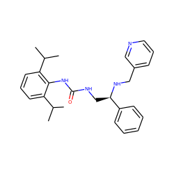 CC(C)c1cccc(C(C)C)c1NC(=O)NC[C@@H](NCc1cccnc1)c1ccccc1 ZINC000013737288