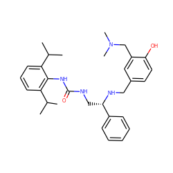 CC(C)c1cccc(C(C)C)c1NC(=O)NC[C@H](NCc1ccc(O)c(CN(C)C)c1)c1ccccc1 ZINC000013737283