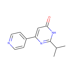 CC(C)c1nc(-c2ccncc2)cc(=O)[nH]1 ZINC000045950303