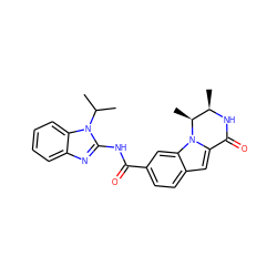 CC(C)n1c(NC(=O)c2ccc3cc4n(c3c2)[C@@H](C)[C@@H](C)NC4=O)nc2ccccc21 ZINC000117690887