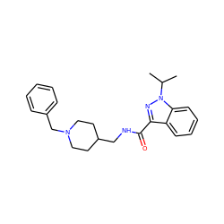 CC(C)n1nc(C(=O)NCC2CCN(Cc3ccccc3)CC2)c2ccccc21 ZINC000095566173