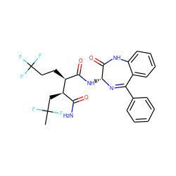 CC(F)(F)C[C@H](C(N)=O)[C@@H](CCC(F)(F)F)C(=O)N[C@H]1N=C(c2ccccc2)c2ccccc2NC1=O ZINC000205760567