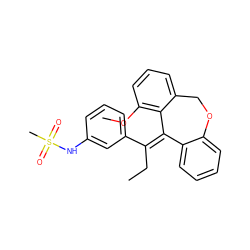 CC/C(=C1\c2ccccc2OCc2cccc(OC)c21)c1cccc(NS(C)(=O)=O)c1 ZINC000095921019