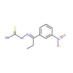 CC/C(=N\NC(N)=S)c1cccc([N+](=O)[O-])c1 ZINC000036178643