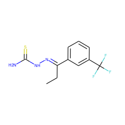 CC/C(=N\NC(N)=S)c1cccc(C(F)(F)F)c1 ZINC000000003249