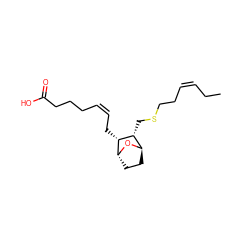 CC/C=C\CCSC[C@@H]1[C@H]2CC[C@@H](O2)[C@@H]1C/C=C\CCCC(=O)O ZINC000169728563