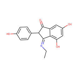 CC/N=C1\c2c(O)cc(O)cc2C(=O)C1c1ccc(O)cc1 ZINC000101023030