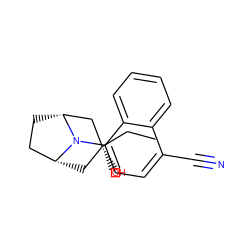 CC[C@@]1(O)C[C@@H]2CC[C@H](C1)N2c1ccc(C#N)c2ccccc12 ZINC000103233212