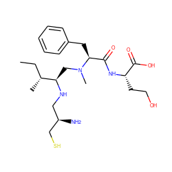 CC[C@@H](C)[C@@H](CN(C)[C@@H](Cc1ccccc1)C(=O)N[C@@H](CCO)C(=O)O)NC[C@@H](N)CS ZINC000036330323