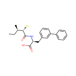 CC[C@@H](C)[C@H](S)C(=O)N[C@@H](Cc1cccc(-c2ccccc2)c1)C(=O)O ZINC000029038488