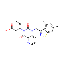 CC[C@@H](CC(=O)O)n1c(=O)c2ncccc2n(Cc2nsc3cc(C)cc(C)c23)c1=O ZINC000096170042