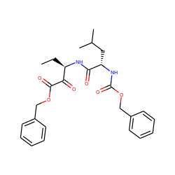 CC[C@@H](NC(=O)[C@H](CC(C)C)NC(=O)OCc1ccccc1)C(=O)C(=O)OCc1ccccc1 ZINC000013833703