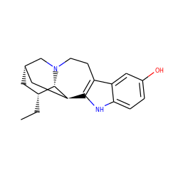 CC[C@@H]1C[C@H]2C[C@@H]3c4[nH]c5ccc(O)cc5c4CCN(C2)[C@H]31 ZINC000100811630